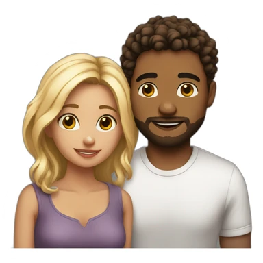 Cute couples sticker