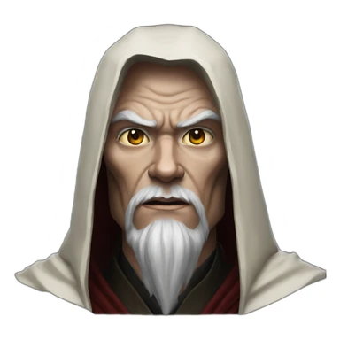hyperrealist sith jedi in world of warcraft sticker