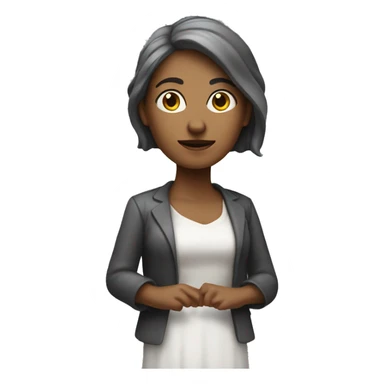 mujer soportado una estatua para que no se caiga sticker