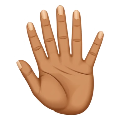 right hand making the East Side sign, fingers arranged to look like an E, no text sticker