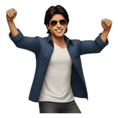 Shahrukh khan spreading his arms sticker