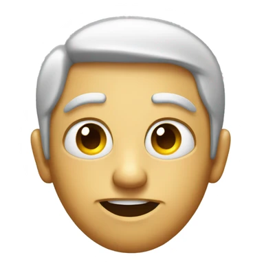 Emoji with one eye squinting  sticker