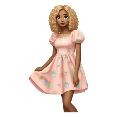 babydoll dress sticker