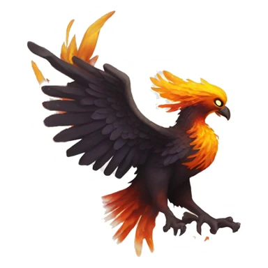 phoenix rising from ashes sticker