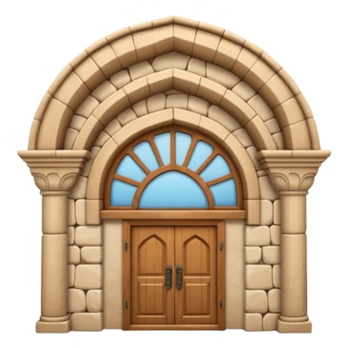 3D Apple-style emoji of a full traditional Turkish han building, showing the entire stone structure with arches, wooden doors, and windows. Rounded, glossy, smooth, soft shadows, white background.








 sticker