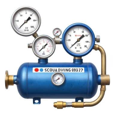 scuba diving oxygen tank sticker