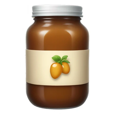 a jar of light-brown jam sticker