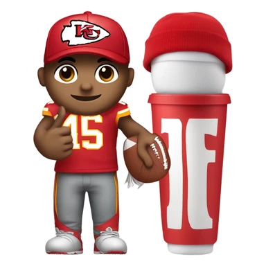 Kansas City Chiefs fan sticker