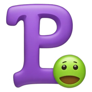 the letter t and p next to eachother merged sticker