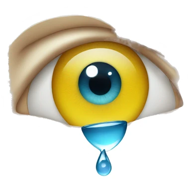 Eye + droplet sticker