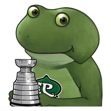 A Stanley cup sticker