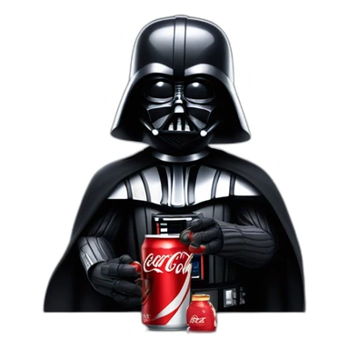 Darth Vader bebiendo Coca Cola sticker