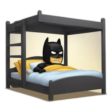 batman lying in bunk bed sticker