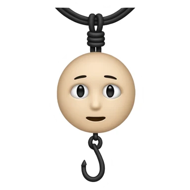 Hanging by a Noose around the neck emoji sticker