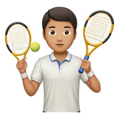 An Asian guy that plays tennis from USC sticker