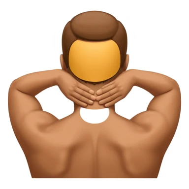 Man with back arched sticker