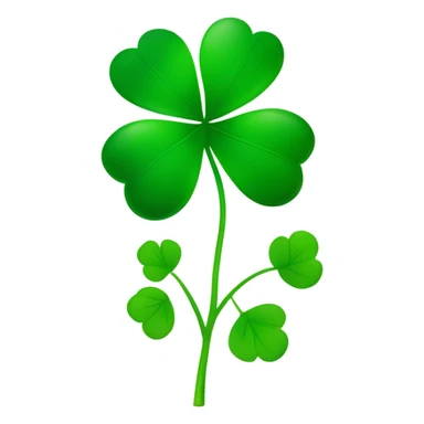 4 leaf clover sticker