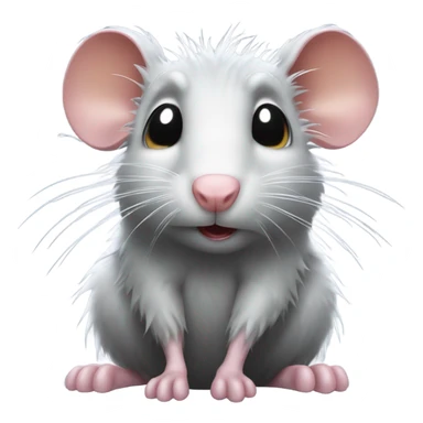 A rat in the rain sticker