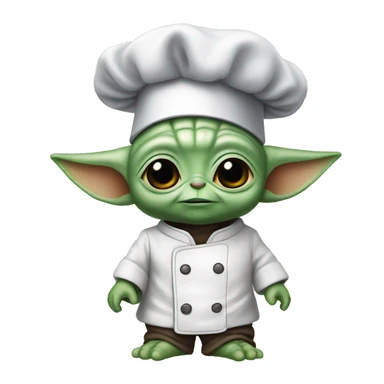 chef baby yoda sticker