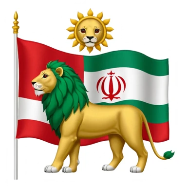 Flag Iran pahlavi don't logo Allah and better sticker