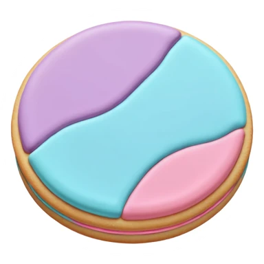 A Colorful delicious pastel cookie sticker