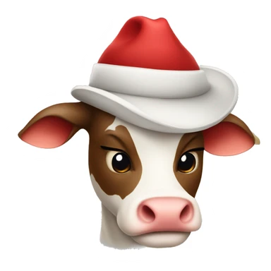 Moo deng with a red hat sticker