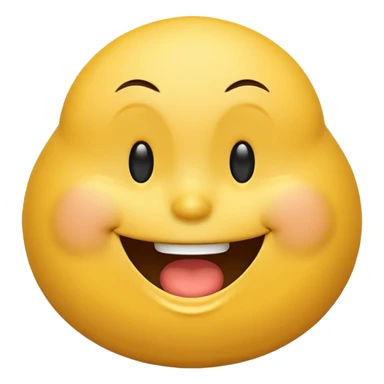 smiley face with a funny, exaggerated chest, cartoon emoji style, keeping it light and non-explicit sticker