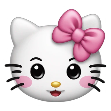Hello kitty qui tire la langue  sticker