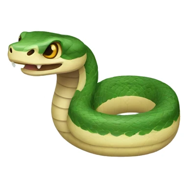 cartoon snake sticker