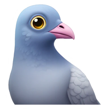 starstruck pigeon with stars for eyes sticker