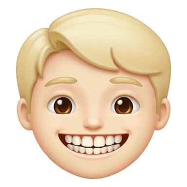 Tête d’humain avec que deux dents  sticker