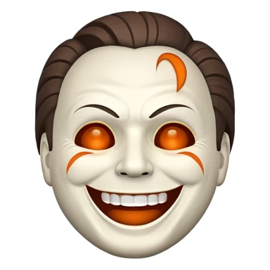 Laughing micheal myers emoji face sticker