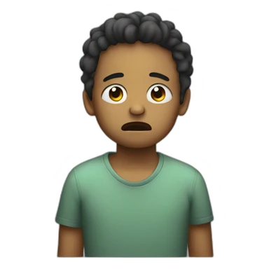 a sad kid crying because his parents is dead sticker