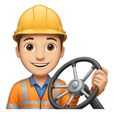 Scaffolder driving lorry after passing driving test sticker