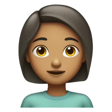 Girl looking in mirror sticker