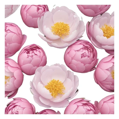 peonies ￼ sticker