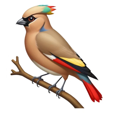 waxwing sticker