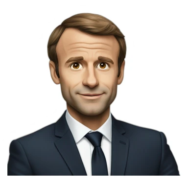 Macron en fin de soirée sticker