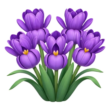 Heart Shaped Hyacinth sticker