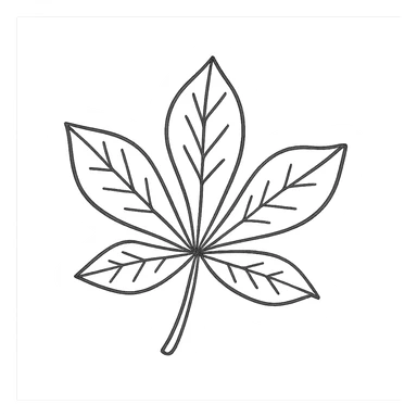 chestnut leaf sticker