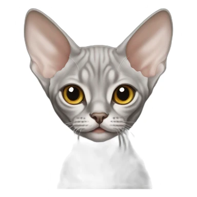 Grey devon rex sticker