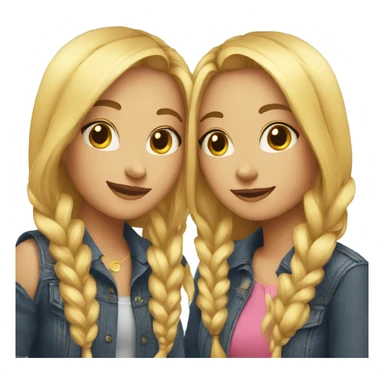 Two Best friends girls sticker