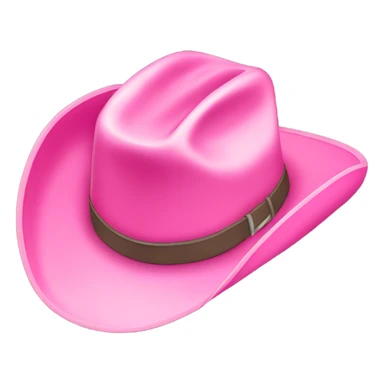 Pink cowboy hat sticker