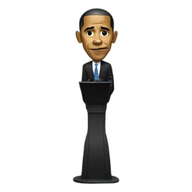 Barack Obama drops the mic sticker