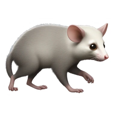 possum full body walking side view sticker