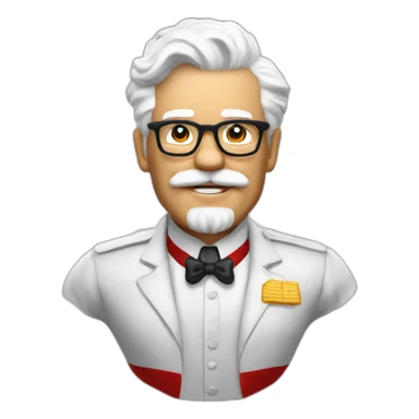 Colonel sanders starjump sticker