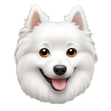white spitz sticker