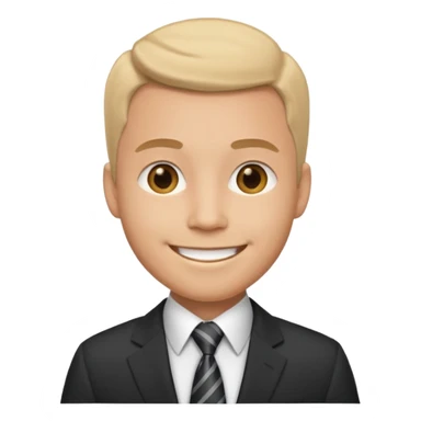 office working man sticker