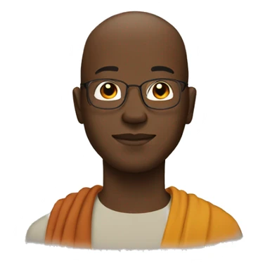 Buddhist black guy sticker