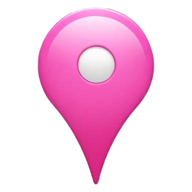 Pink location pin sticker